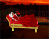 Red/Gold Chaise