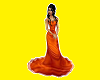 long orange gown 