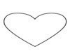 White heart sticker
