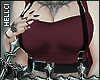 ✮ Harness Crop Red
