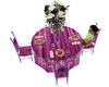 |G| wedding purple table
