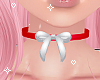 Bow Choker Red