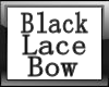 black lace hair bow