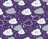 Cloudy Pjs Purple [M]
