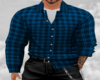 Blue plaid shirt