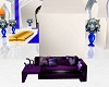 CA Purple Kissing Sofa