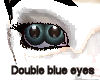 Double eyes, blue