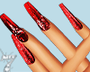 Red Long Nails