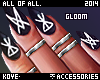 |< Gloom! Nails+Rings!