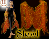 Shawl - Orange and Gold