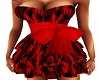 Red Black Party Dress