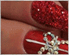 xmas red nails