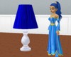 lampe de chevet bleue