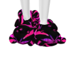 Pink weed slippers