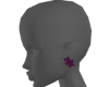 Il purple flower earring