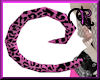 Pink/Black leopard tail