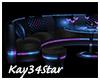 Neon Glow Club Couch