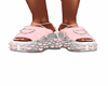 L Pink Jelly Sandals