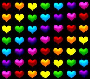 rainbow hearts