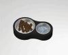 Pet Food Bowl Black