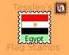Egypt flag stamp