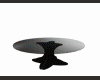 Round black table