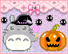 Halloween Totoro Sticky