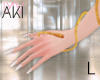 Aki Gold Snake Bangle L