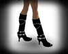 BLACK SILVER BOOTS FEMAL