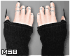 B | Long Black Gloves