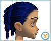 Dbl French Braid: Blue