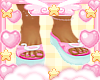 ༺Lovey Swan Sandals