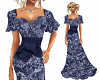 TF* Blue Floral Gown