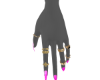 *Pink Nails+Gold Rings