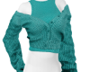 *B* Teal Open Cardigan