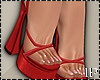 Red Summer Sandals Heels