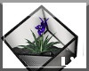 L!A glass plant blue