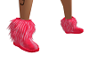 Pink/Red Fur Boots 