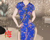 梅 blue cheongsam