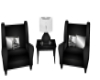 Blk/Wht Coffee chairs