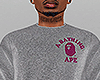 THEAPE Grey T-Shirt