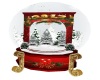 Red Candle Snow Globe