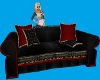 Comfy Black Love Seat