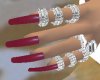 Raspberry Shimmer Nails
