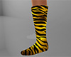 Yellow Tiger Stripe Socks TALL (F)