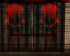 Red Skull Curtains Anim