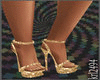 gold glit. heels