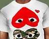 Heart Print Male T