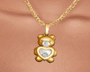 Gold Bear Necklace