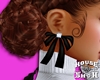 *HS Bow Earrings BK